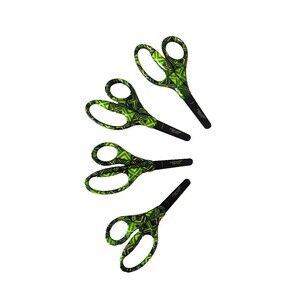 4 Pack FISKARS Designer Non-stick Blunt-tip Kids Student Scissors 5" Neon NWOT